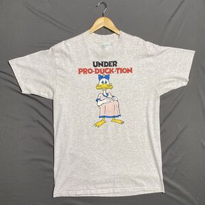 Vintage 80s Under Pro-Duck-Tion T Shirt Size XL Funny Cartoon Art Tee USA Made